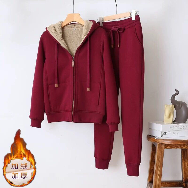 Winter Clothing Sale - Autumn Winter Sweatshirt Sweatpants Two-piece Suit