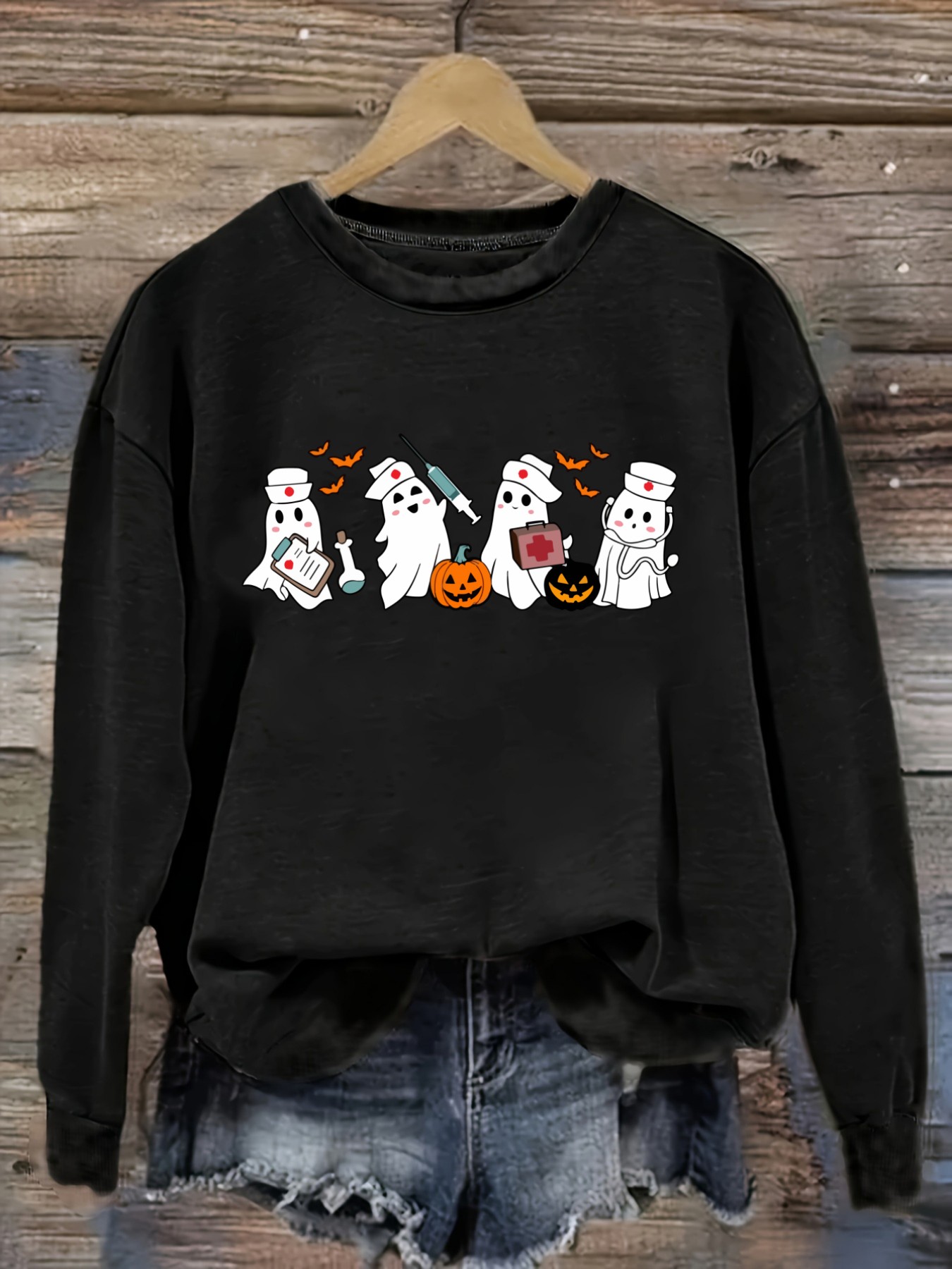 Winter Clothing Usa - Women's Casual Long Sleeve Crew Neck