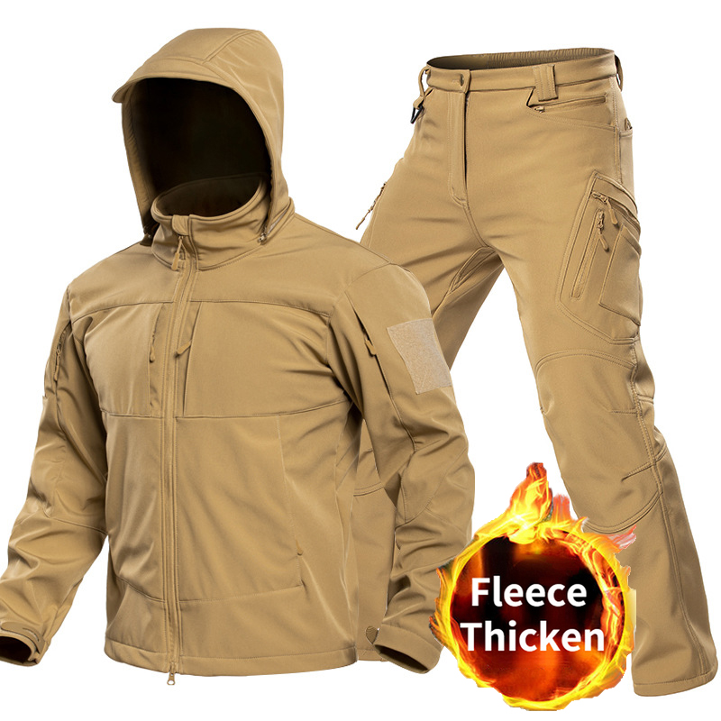 Winter Clothing Equipment - Outdoor Tactical Softshell Suit for Men