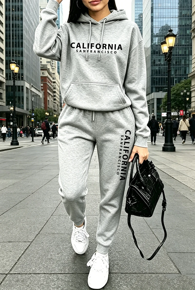 Winter Clothing Usa - Quality Womens Tracksuit Printing Casual Hoodie