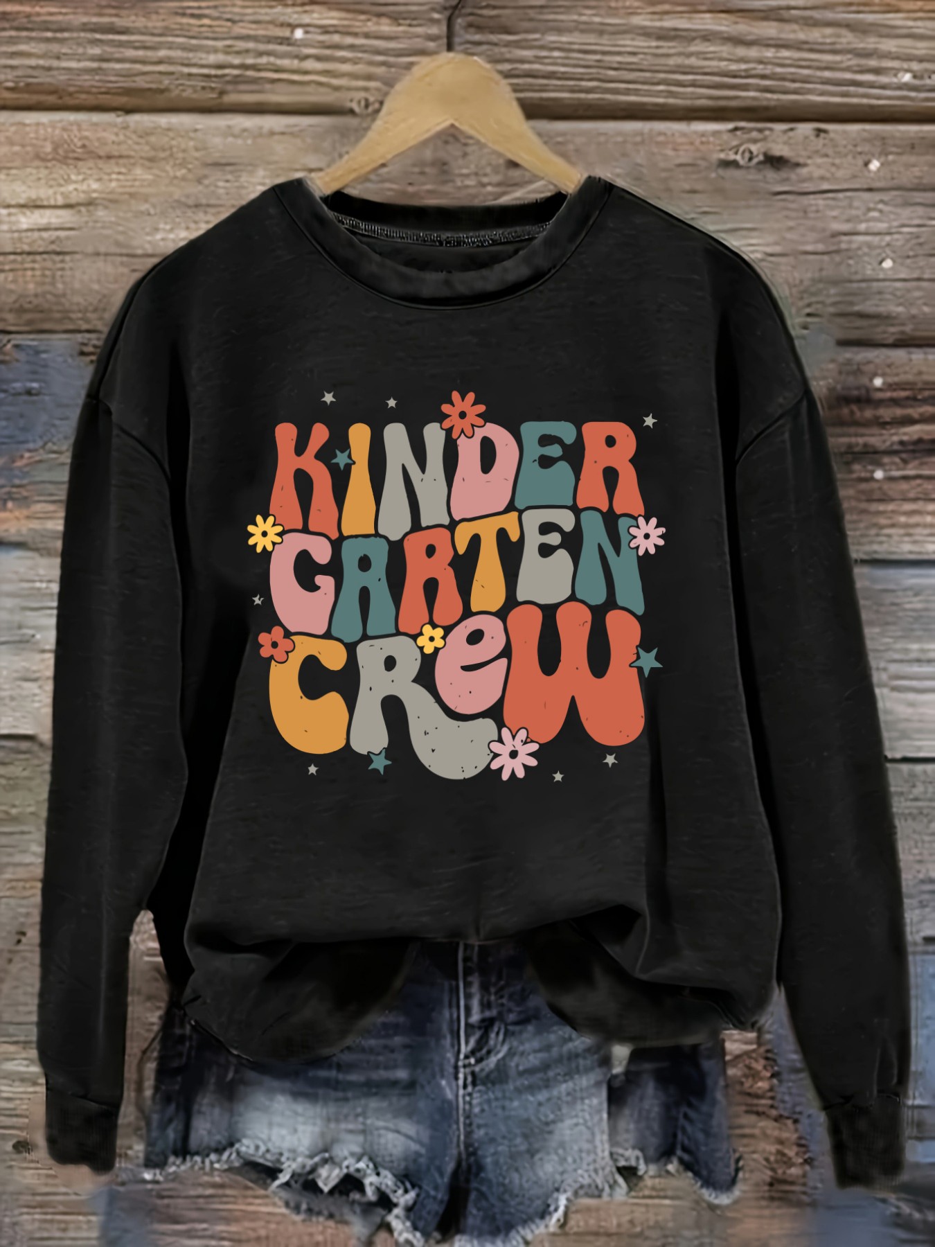Winter Clothing Usa - Women's Casual Long Sleeve Crew Neck