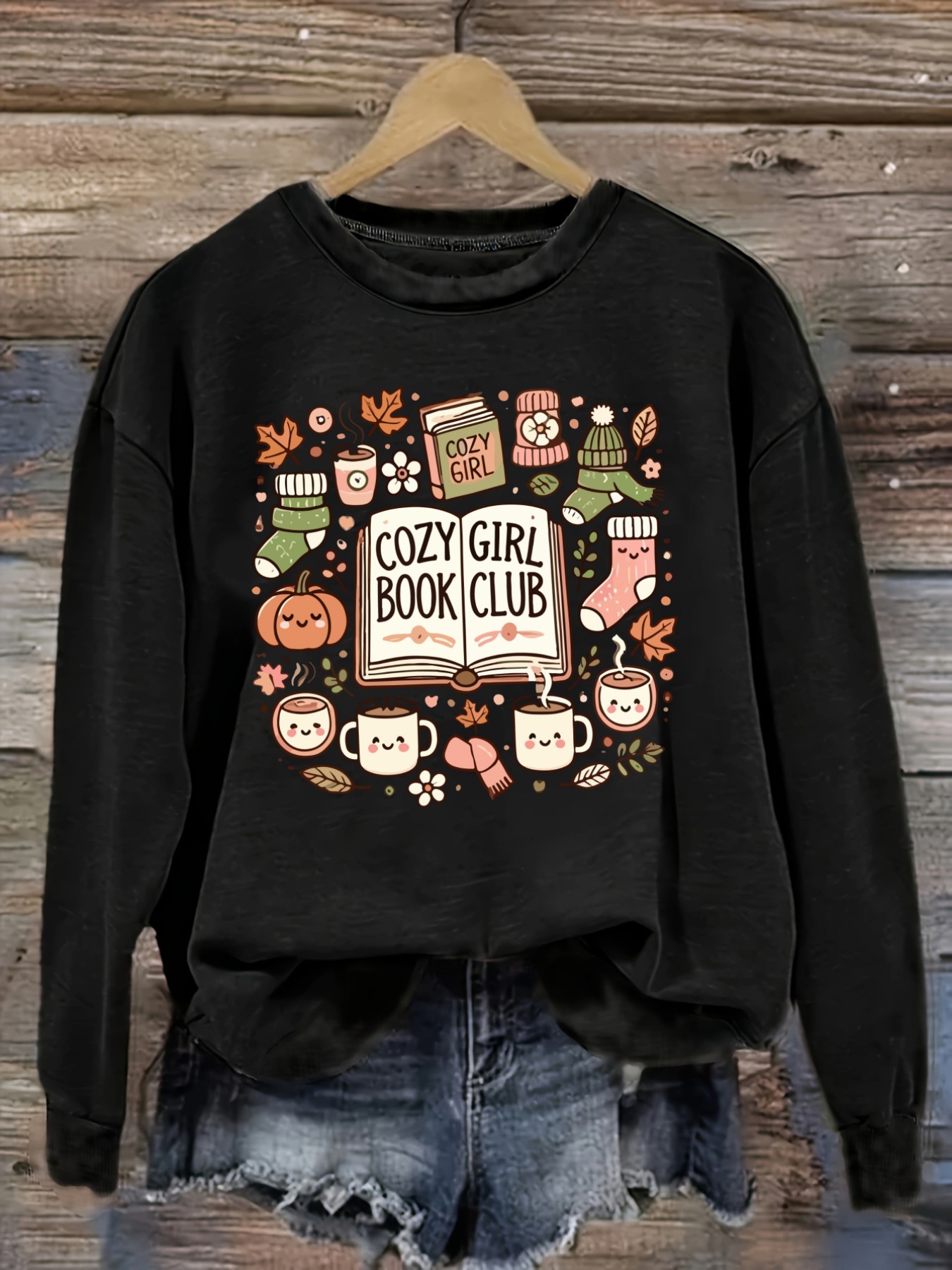 Winter Clothing Usa - Women's Casual Long Sleeve Crew Neck