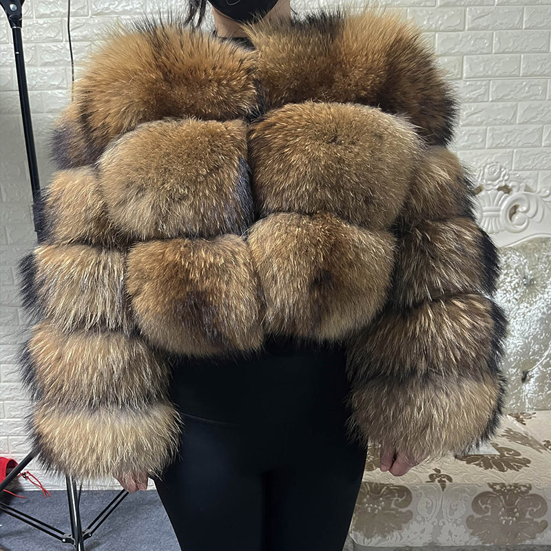 Plus Size Tops Brown Fur Maoma - Winter Clothing Equipment review and price
