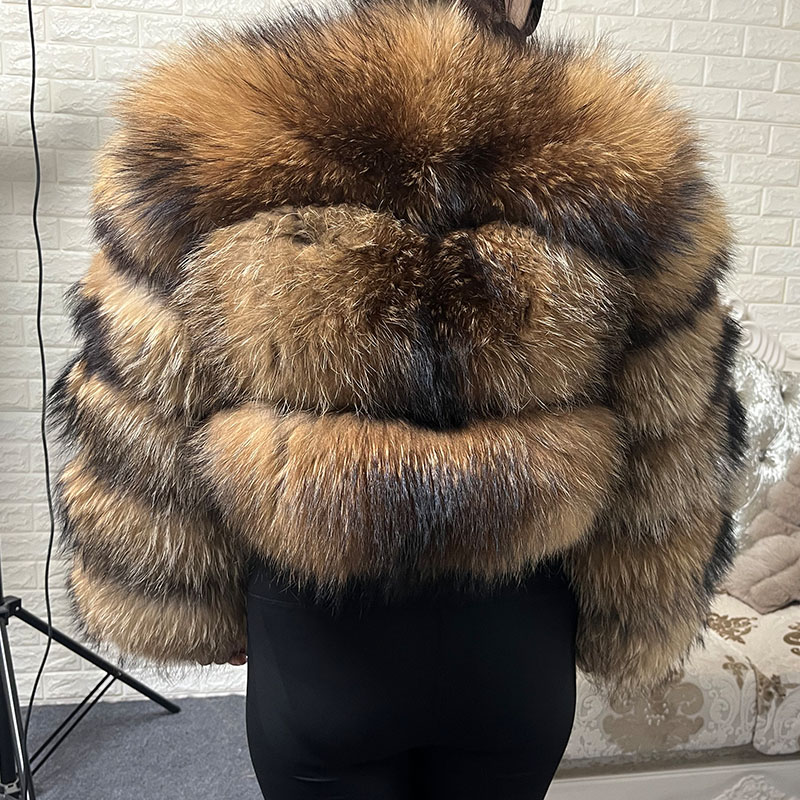 Plus Size Tops Brown Fur Maoma - Winter Clothing Equipment review and price