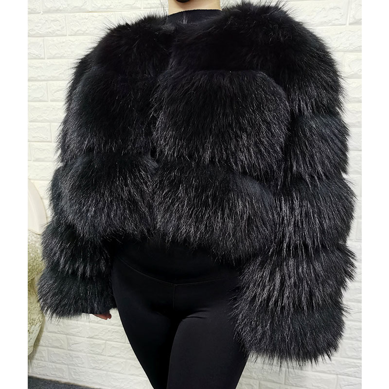 Plus Size Tops Brown Fur Maoma - Winter Clothing Equipment review and price