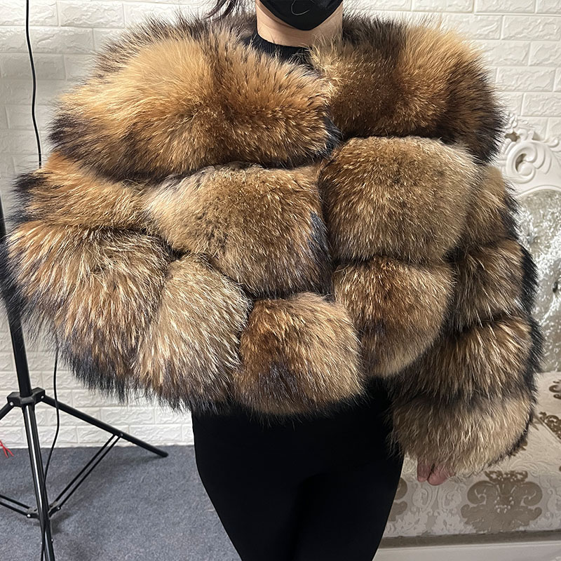 Plus Size Tops Brown Fur Maoma - Winter Clothing Equipment review and price