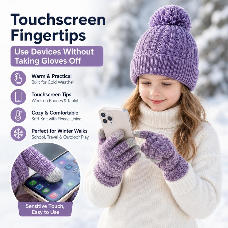 Kids Winter Knit Hat Touchscre - Knit Glove Touch Screen review and price