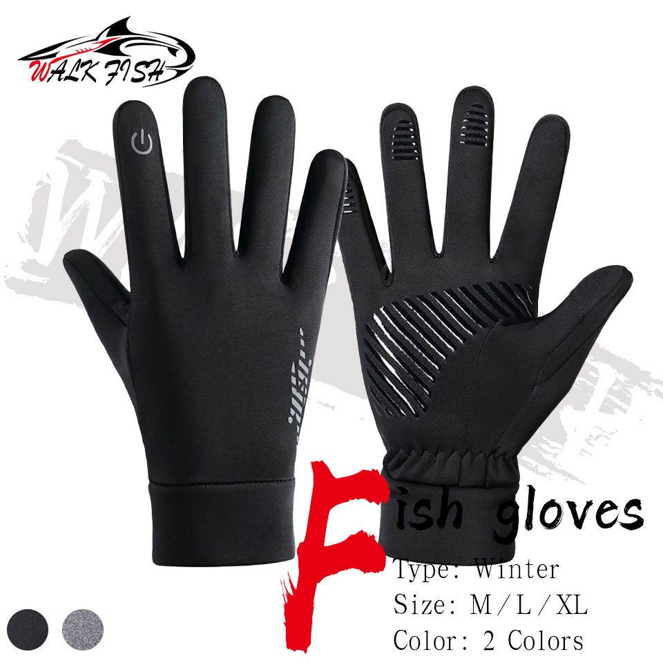 WALK FISH Fishing Gloves Men W - Knit Glove Touch Screen review and price
