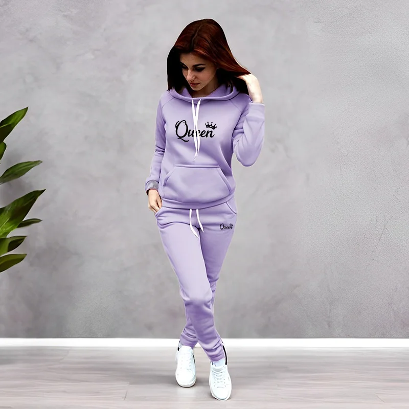 Womens Tracksuit Queen Letter  - Winter Clothing For Women review and price