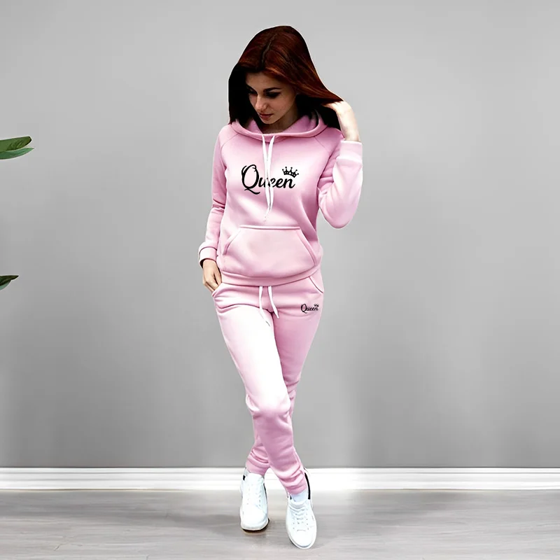 Womens Tracksuit Queen Letter  - Winter Clothing For Women review and price