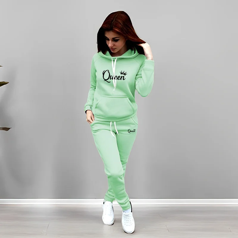 Womens Tracksuit Queen Letter  - Winter Clothing For Women review and price