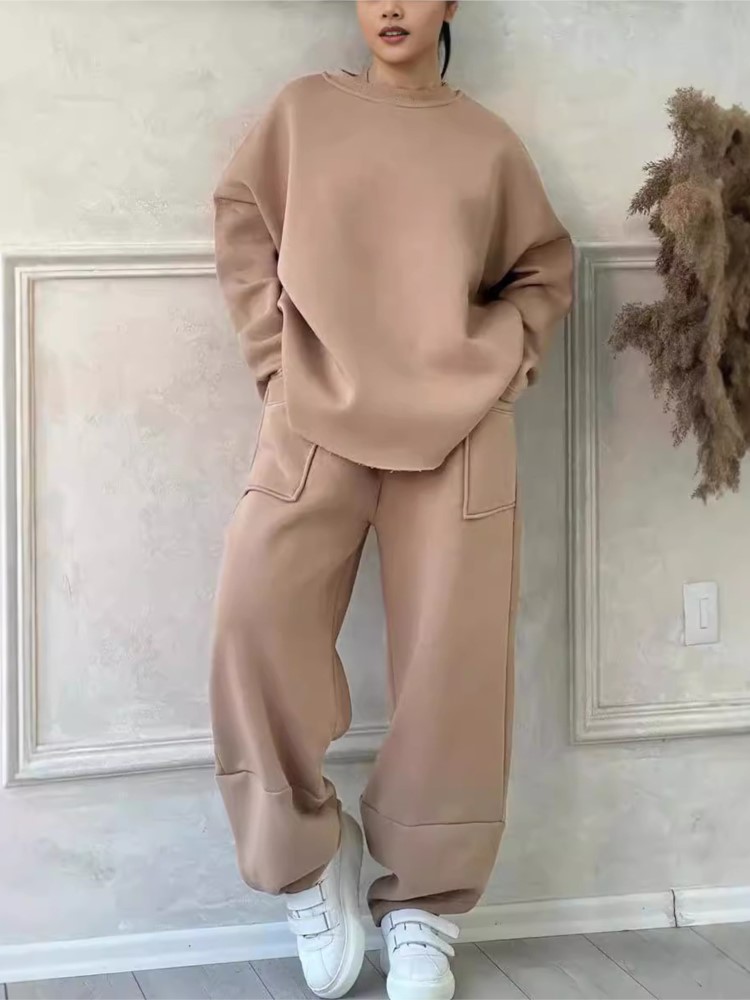New Solid 2 Piece Set Women's  - Winter Clothing Sale review and price