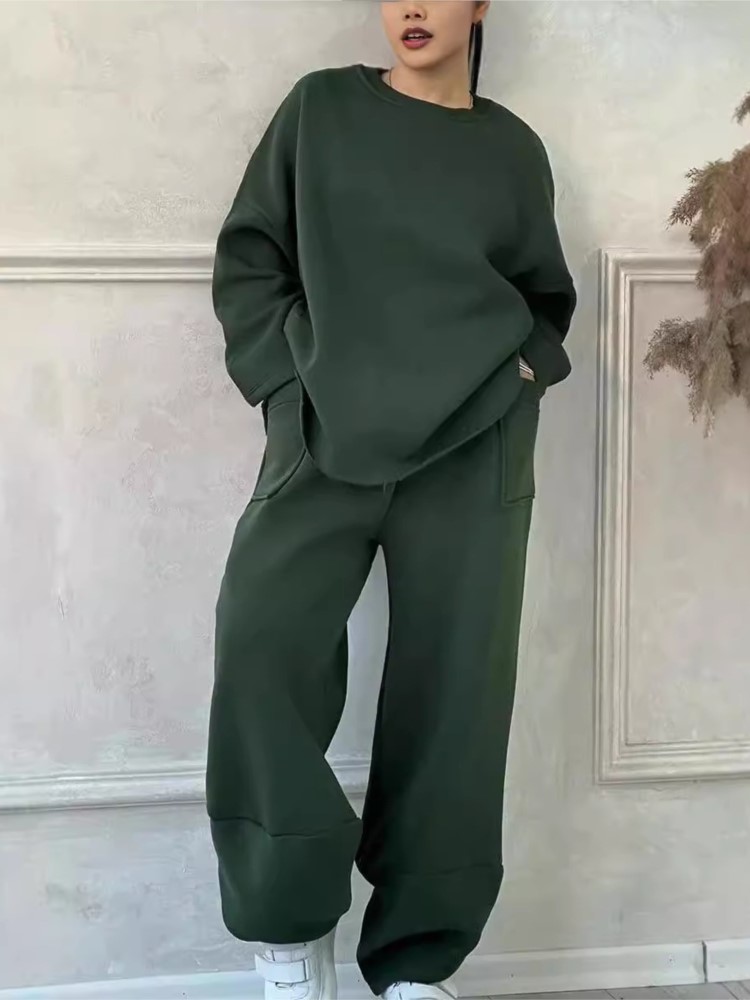 New Solid 2 Piece Set Women's  - Winter Clothing Sale review and price
