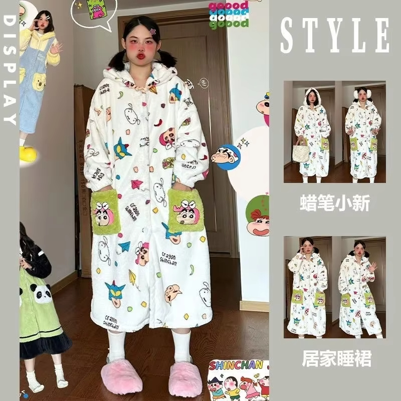 Kawaii Anime Crayon Shin-Chan  - Winter Clothing Girls review and price