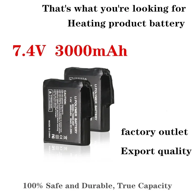 Heated Glove Battery 7.4V 3000 - Heated Insole Rechargeable review and price