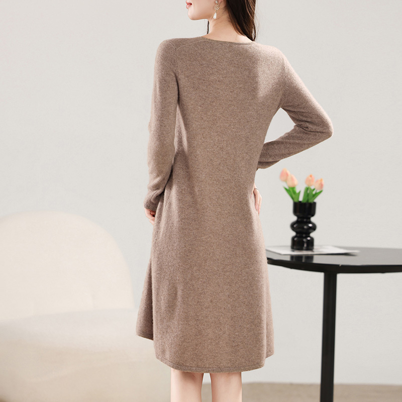 100% Merino Wool Women's Midi  - Winter Clothing Dress Up review and price