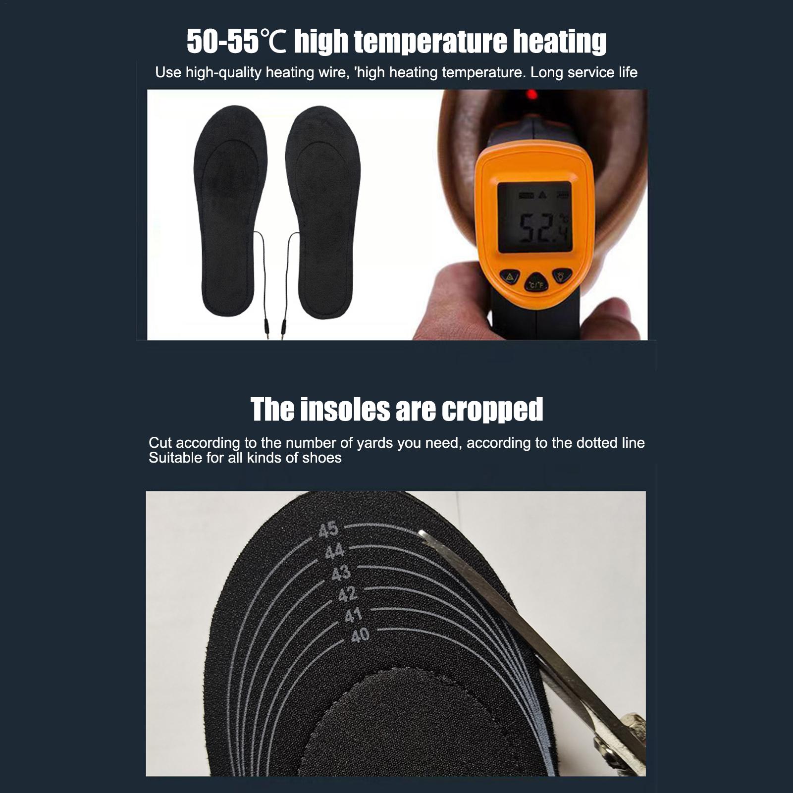 USB Heated Insoles Cuttable Th - Heated Insole Rechargeable review and price