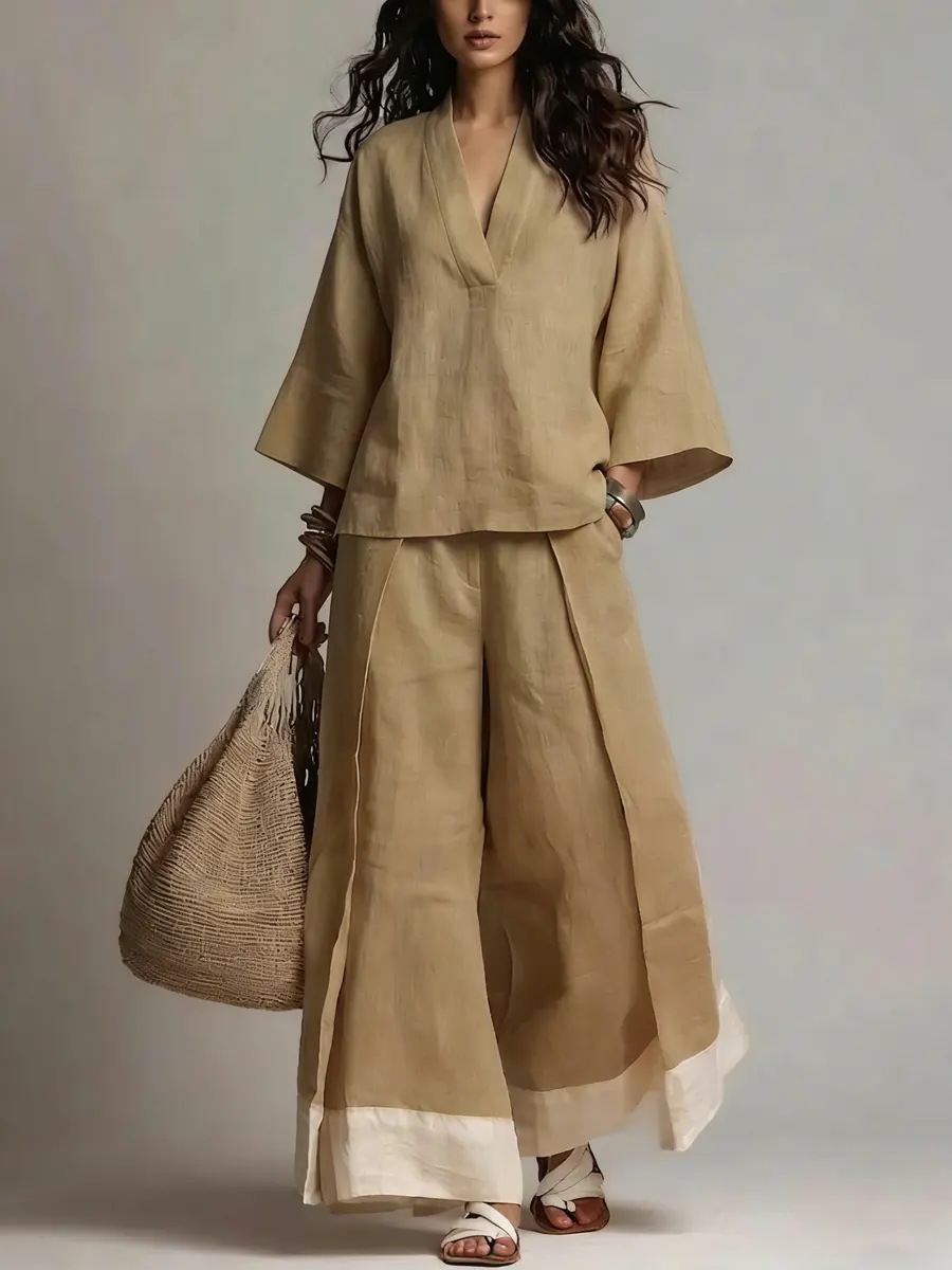 Summer Women V-neck Cotton Lin - Winter Clothing Sale review and price