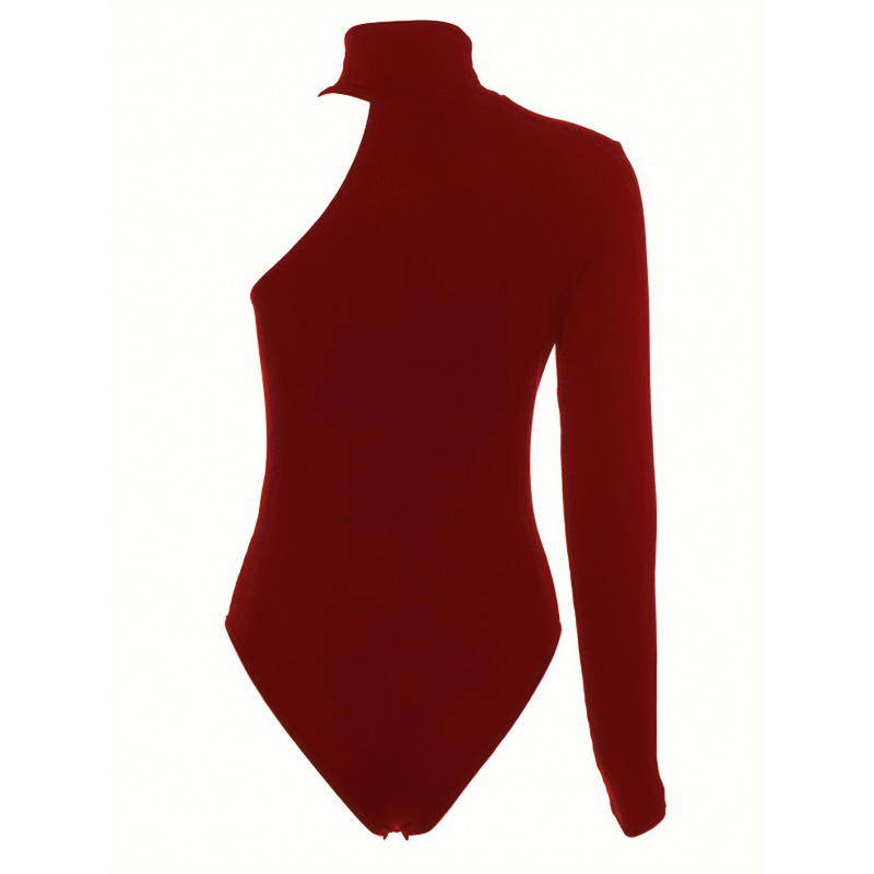 Solid Asymmetric One Shoulder  - Winter Clothing For Women review and price
