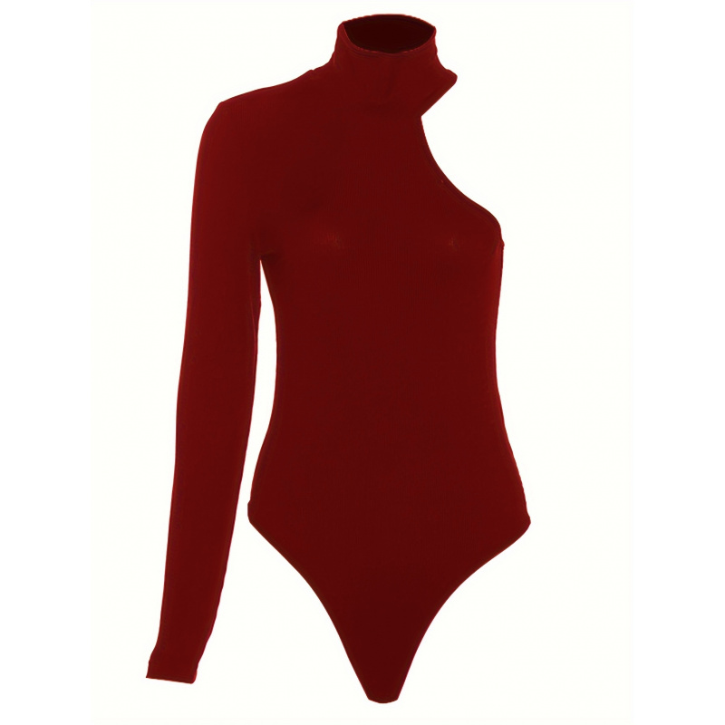 Solid Asymmetric One Shoulder  - Winter Clothing For Women review and price