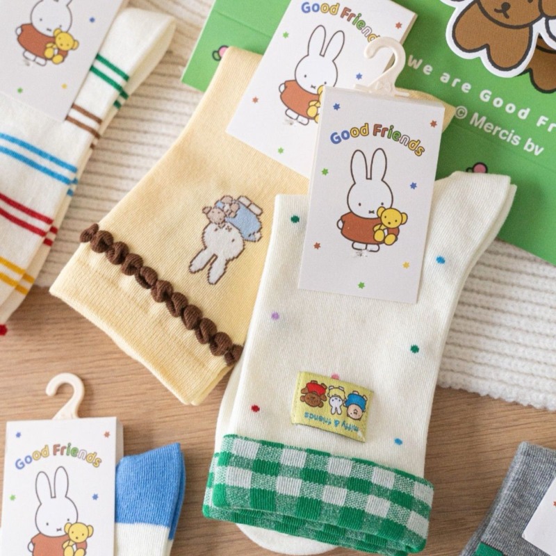 Kawaii Miffy Socks Cute Cartoo - Winter Clothing Girls review and price