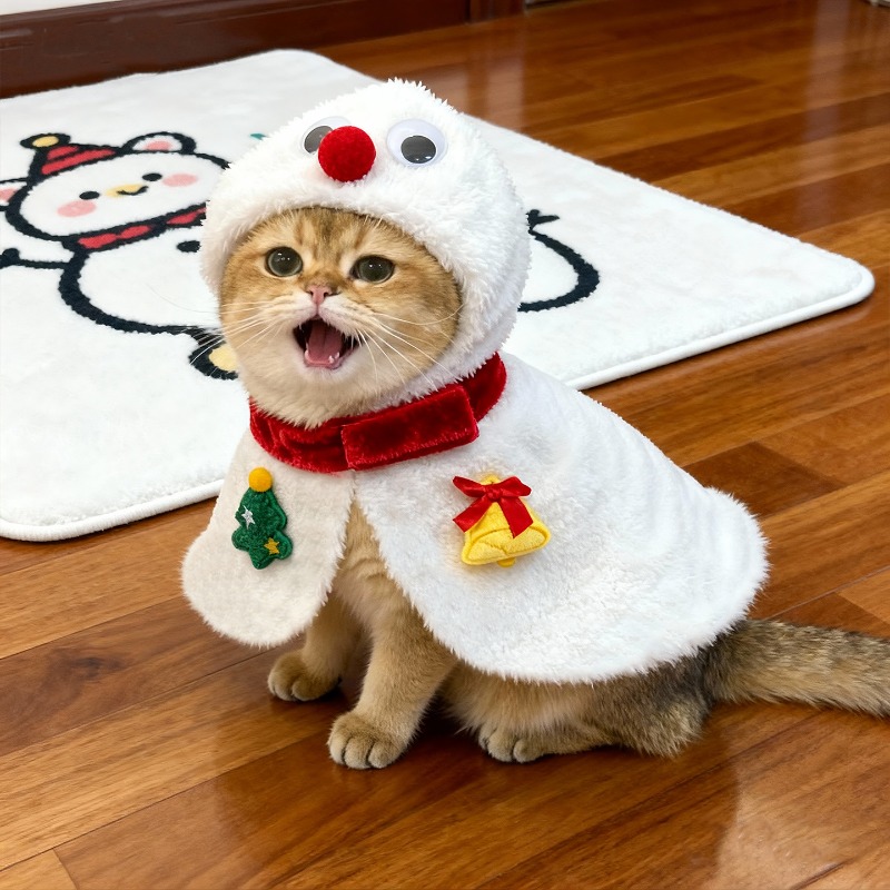 Cat Christmas Cloak Winter Pet - Winter Clothing Dress Up review and price