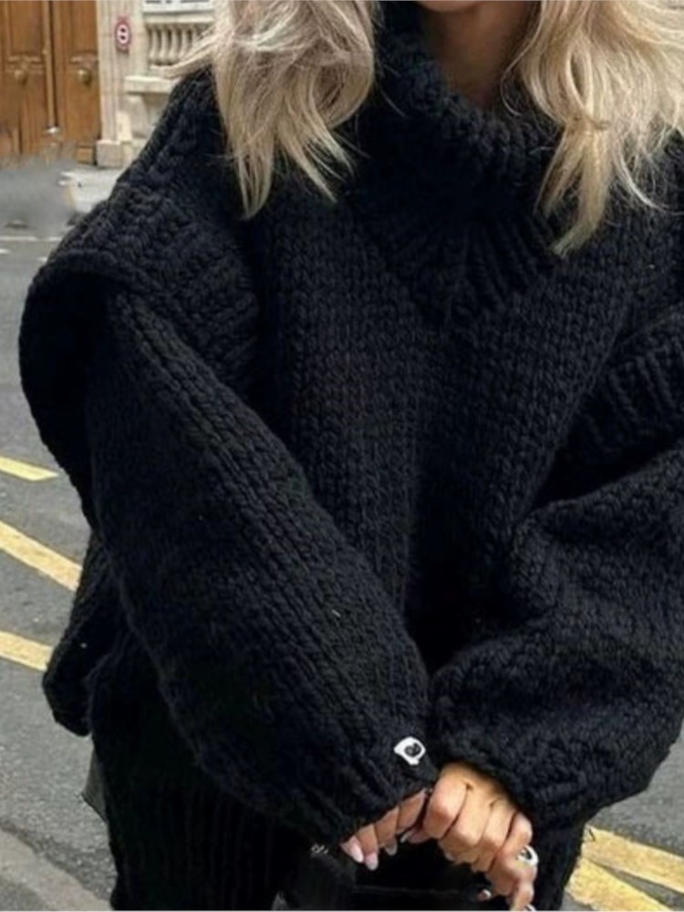 Fashion Knit Loose Sweater For - Winter Clothing Girls review and price