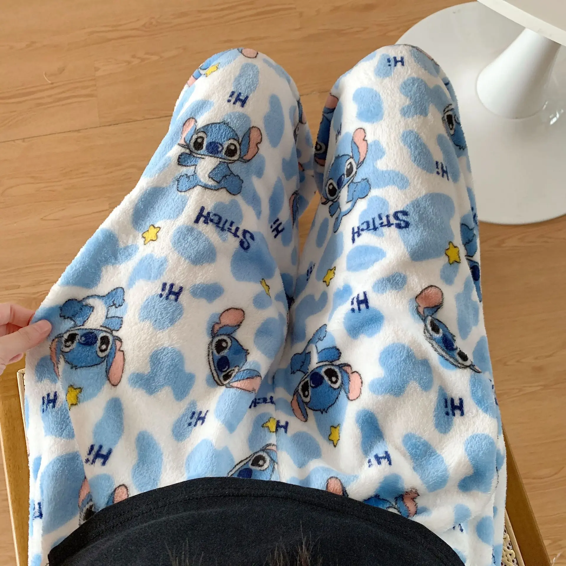 Cartoon Stitch Flannel Pajamas - Winter Clothing Equipment review and price