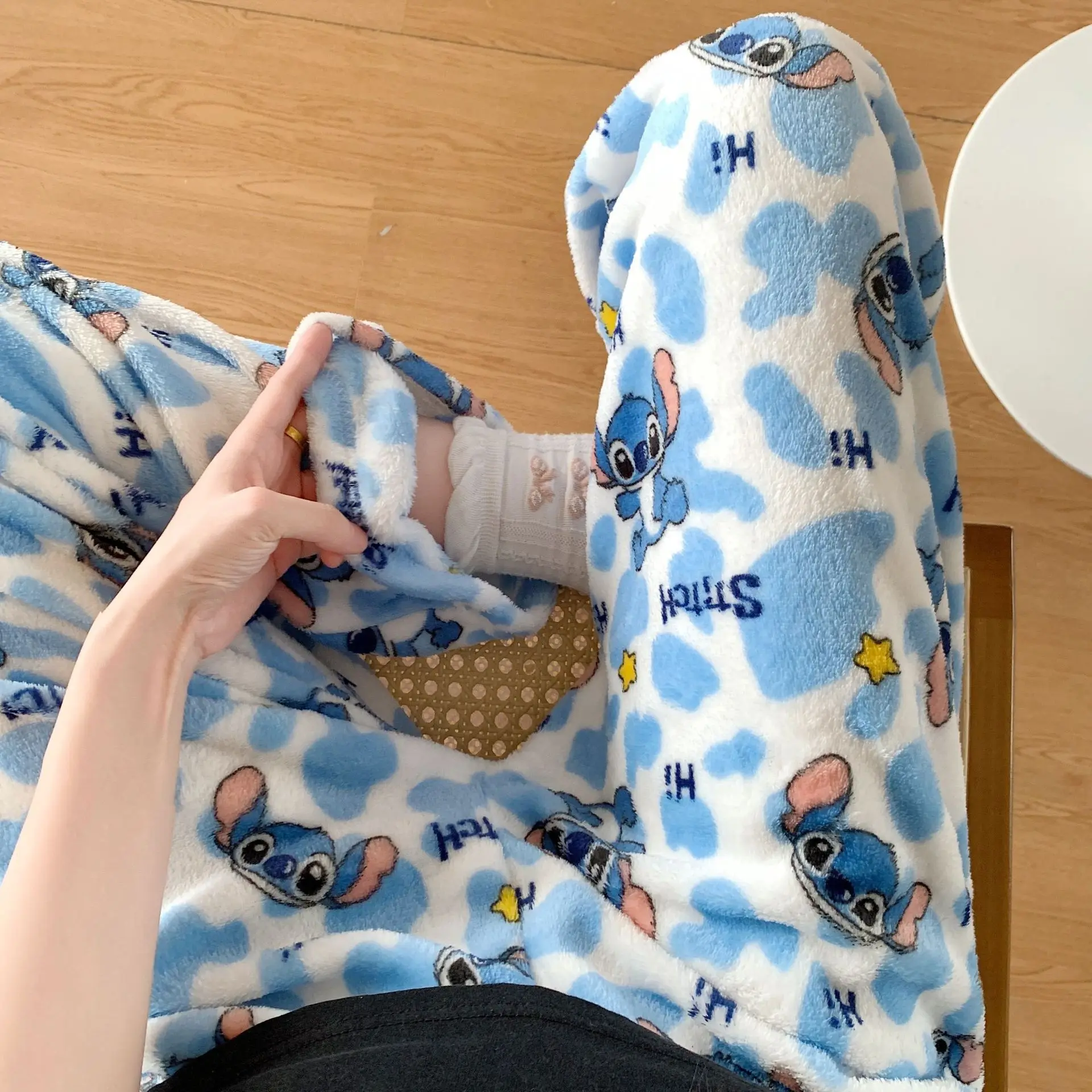 Cartoon Stitch Flannel Pajamas - Winter Clothing Equipment review and price
