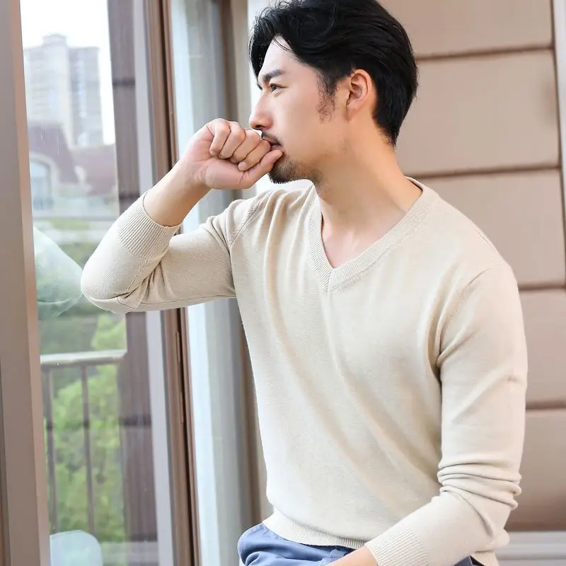 Man Clothes Pullovers Solid Co - Winter Clothing Colors review and price