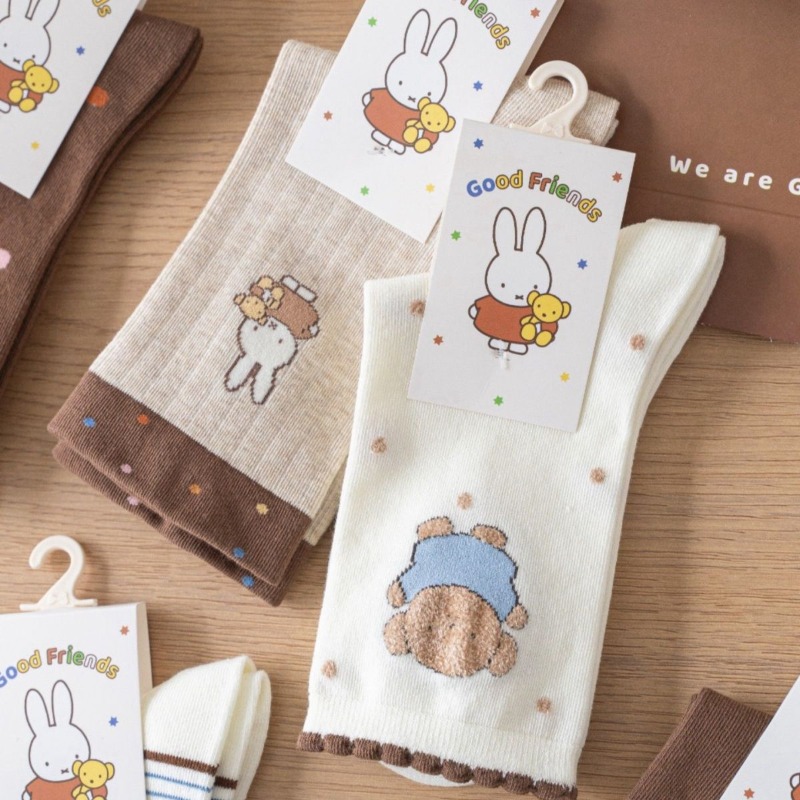 Kawaii Miffy Mid Calf Socks 20 - Winter Clothing Girls review and price