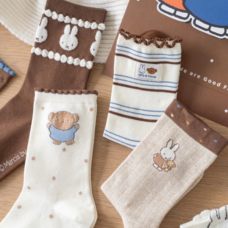 Kawaii Miffy Mid Calf Socks 20 - Winter Clothing Girls review and price